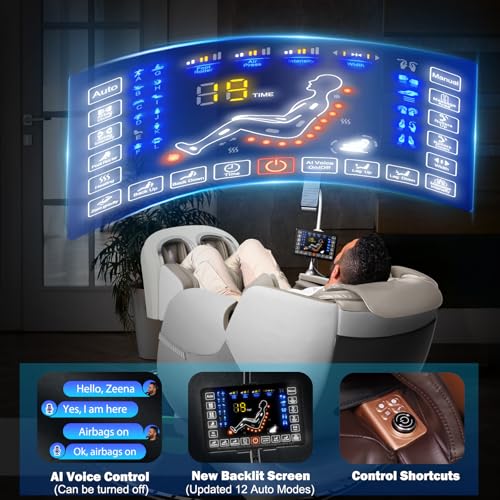Zero Gravity SL-Track Shiatsu Massage Recliner Chair with Heat S61546