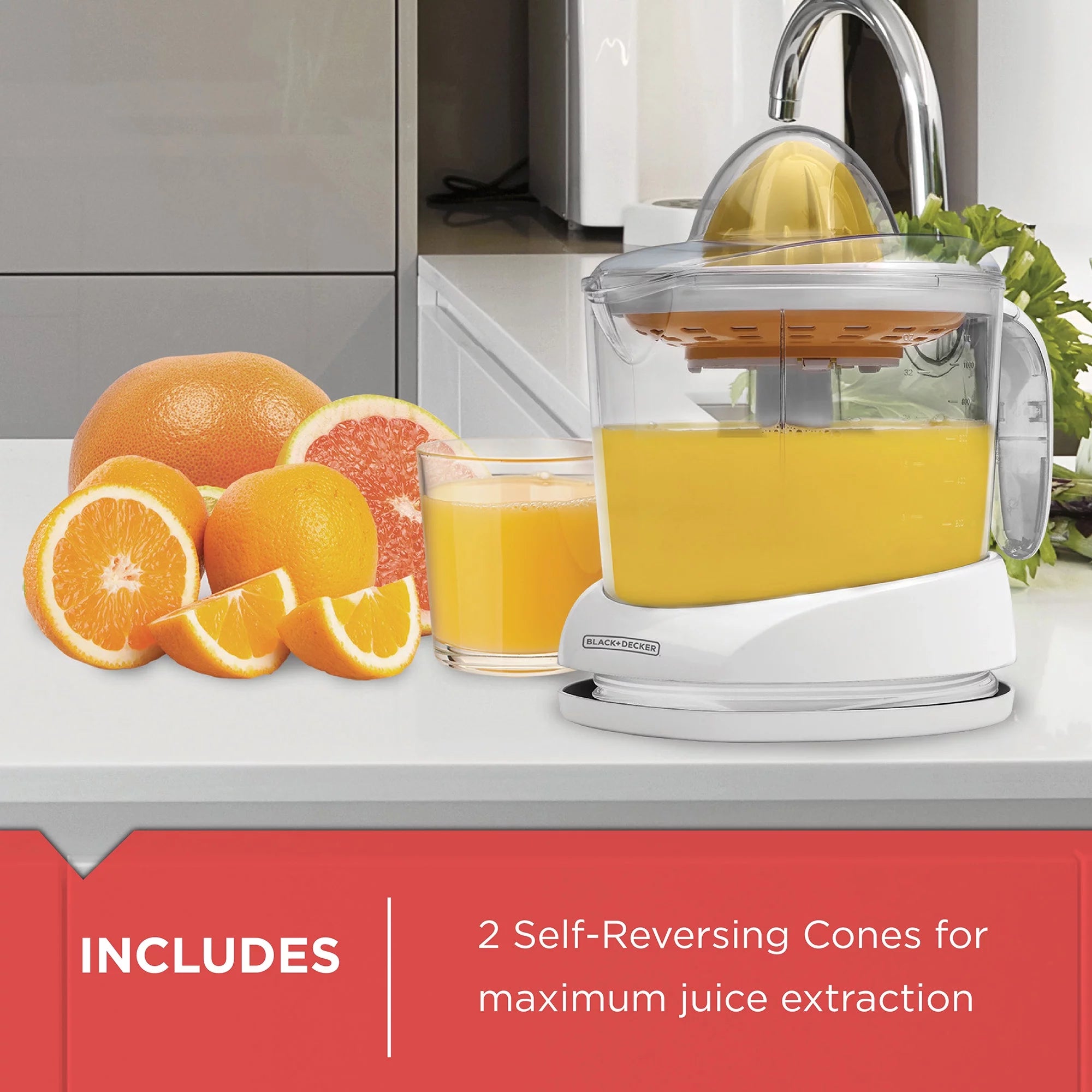 Citrus Juicer, 32oz, White O710518