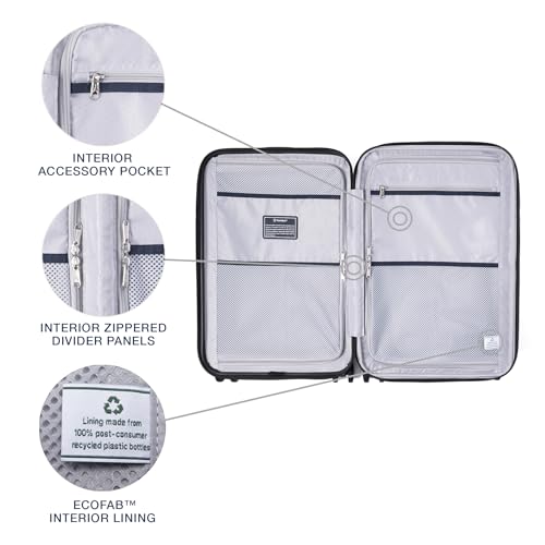Hardside Expandable Carry-On Luggage with 8 Spinner Wheels and TSA Lock Q7052