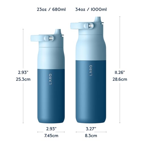 Insulated Stainless Steel Water Bottle with Silicone Handle, 34oz Z278258