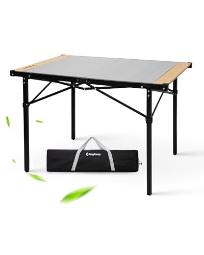 Folding Camping Table Aluminum Roll Up Portable Picnic Table Q486920