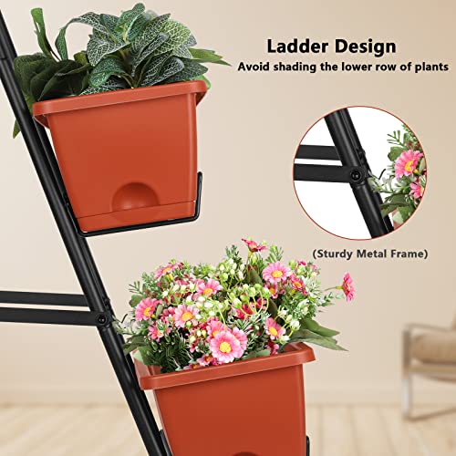 Raised Garden Bed 4 Tier Vertical Planter with Legs H80745