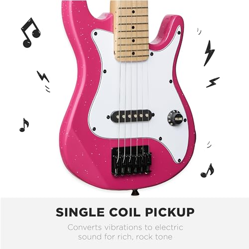 30in Kids Electric Guitar Beginner Starter Kit with Amplifier, Strap, Gig Bag, Picks J4176