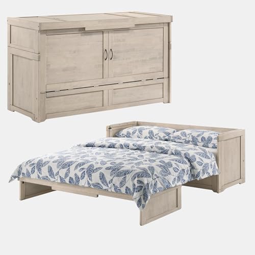 Murphy Cube Cabinet Bed (White, Queen) N4098