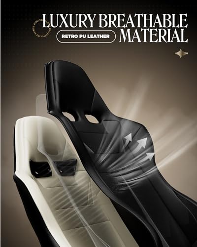 Gaming Chair with Speakers, Footrest, High Back Ergonomic Reclining B51631