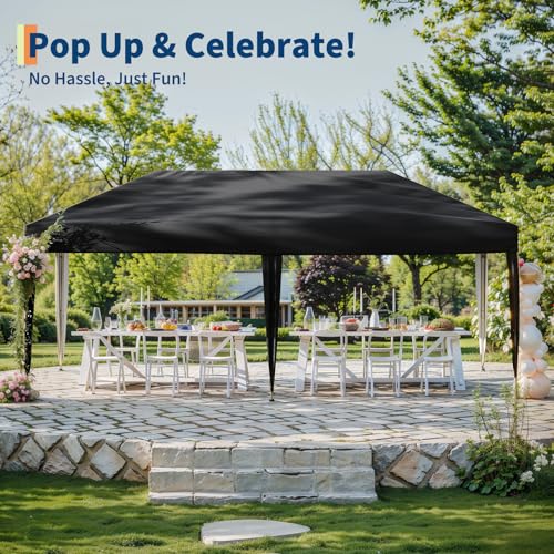 Pop Up Canopy Tent with Roller Bag, Adjustable Height U660