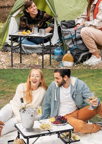 Folding Camping Table Small 2ft, Portable with Extra Space, Aluminum V581