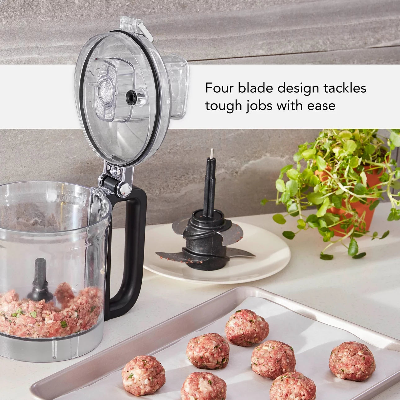 9 Cup Food Processor, Black Matte A680