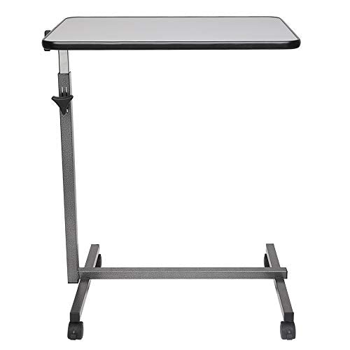 Tilting Overbed Table with Wheels and Brake, Adjustable Bedside Table R378751