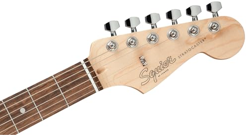 Stratocaster Electric Guitar Bundle with Amplifier, Gig Bag, Strap, Cable, Picks, and DVD F102