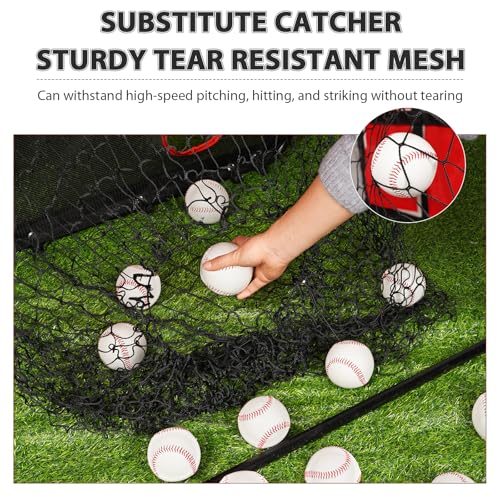 Baseball Pitching Target with Strike Zone, 9-Hole Training Net with Carry Bag L9372
