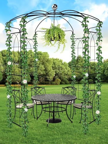 Birdcage Shape Garden Arch Plant Climbing Trellis for Outdoor Patio E83402
