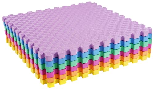 Puzzle Exercise Mat with EVA Foam Interlocking Tiles for MMA, Gymnastics and Home Gym H787