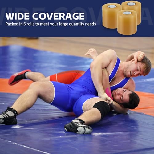 6 Rolls 4" x 108' Wrestling Mat Seam Cover Tape for Gymnastics Floor L928