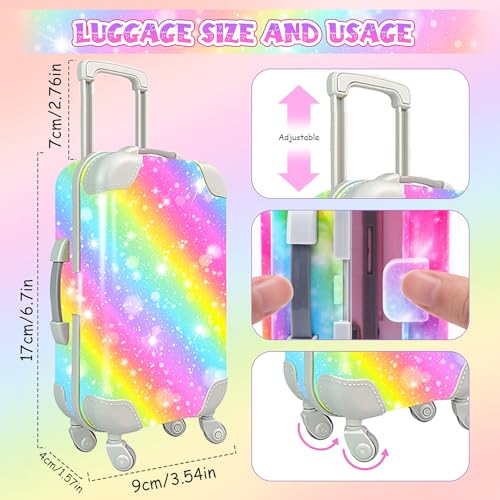 18 Inch Doll Travel Set with Suitcase, Dress, and Accessories B481