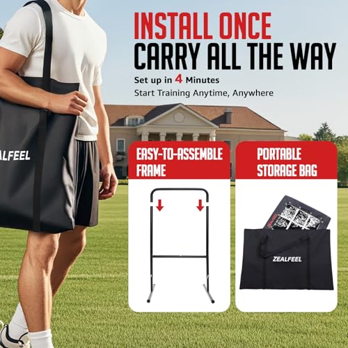 9 Hole Baseball Pitching Net with Strike Zone and Carry Bag V4525