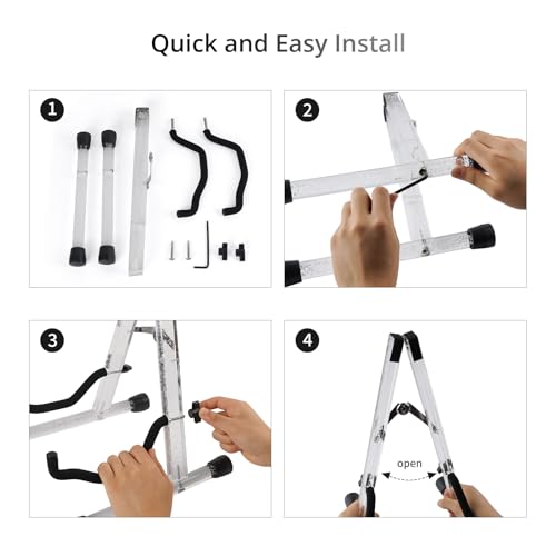 Wood Guitar Stand Foldable for Acoustic Electric Bass V5101