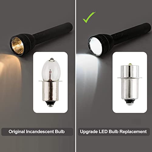 LED Flashlight Bulb DC4-24V for 3-16 C&D Cells, 3W Replacement (1 Pack) K509979