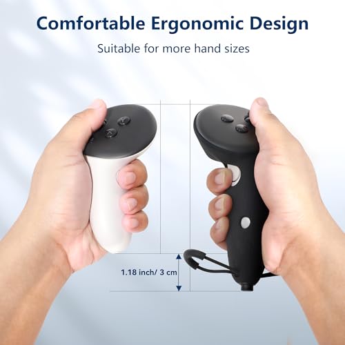 Controller Grips Cover with Battery Opening Cover and Knuckle Straps Protector H1506