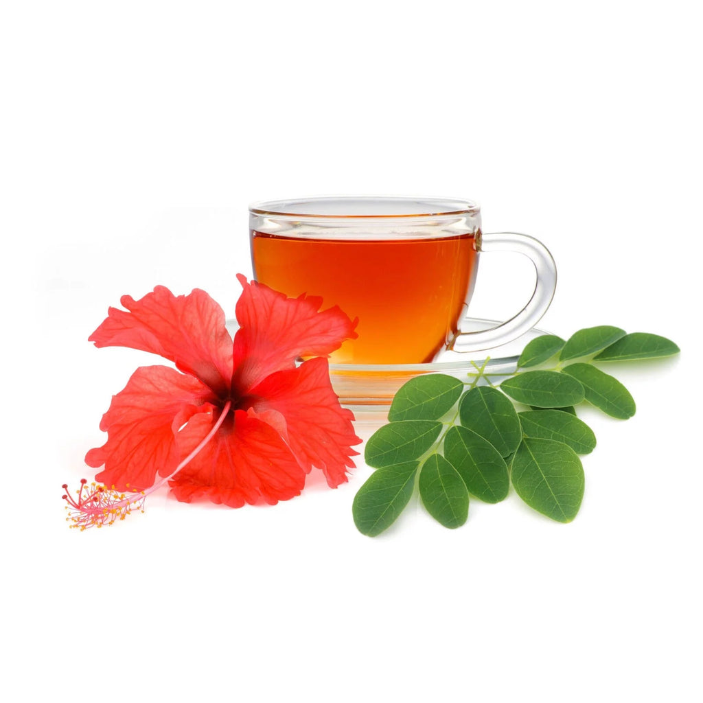 Moringa Hibiscus Herbal Tea Bags (100), Caffeine-Free J78446