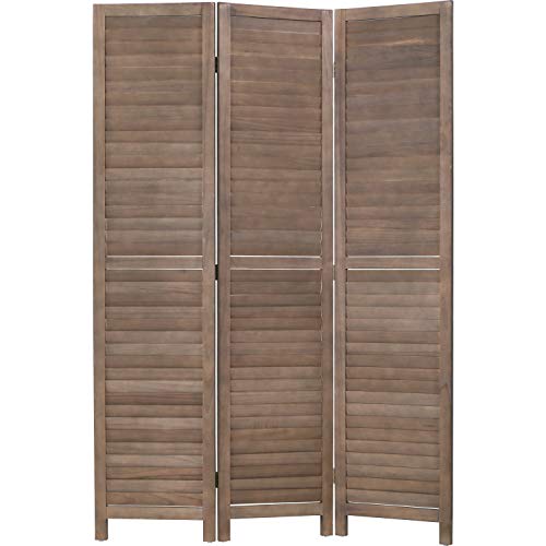 6 Panel Wood Room Divider Privacy Screen Freestanding White U13428