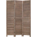 6 Panel Wood Room Divider Privacy Screen Freestanding White U13428