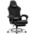 Gaming Chair with Footrest and Lumbar Support, Height Adjustable, Blue Y9034