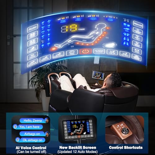Zero Gravity SL-Track Shiatsu Massage Recliner Chair with Heat S61546