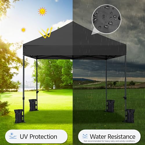 Heavy Duty Pop Up Canopy Tent 10x20 with Wheeled Carry Bag, White Q36763