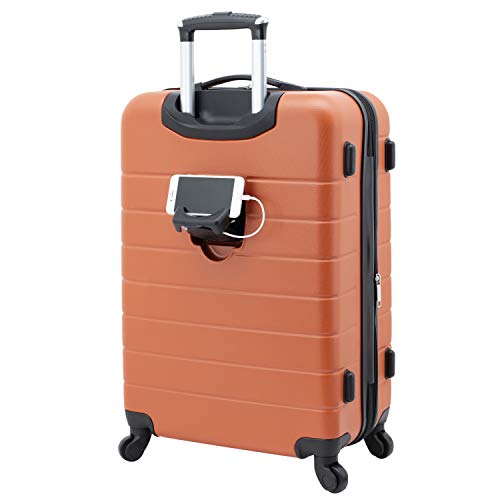 Smart Luggage Set with Cup Holder and USB Port, 20-Inch Carry-On D90568