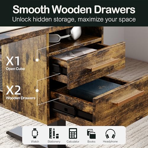 Standing Desk with 4 Drawers, Height Adjustable Electric Sit Stand Desk X5121