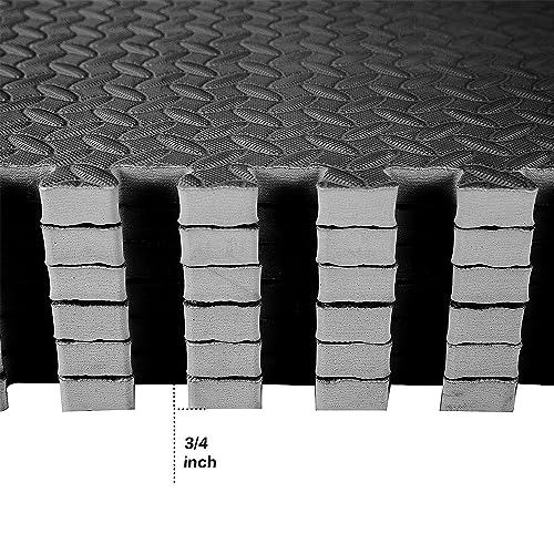 Puzzle Exercise Mat with EVA Foam Interlocking Tiles for MMA, Gymnastics and Home Gym H787
