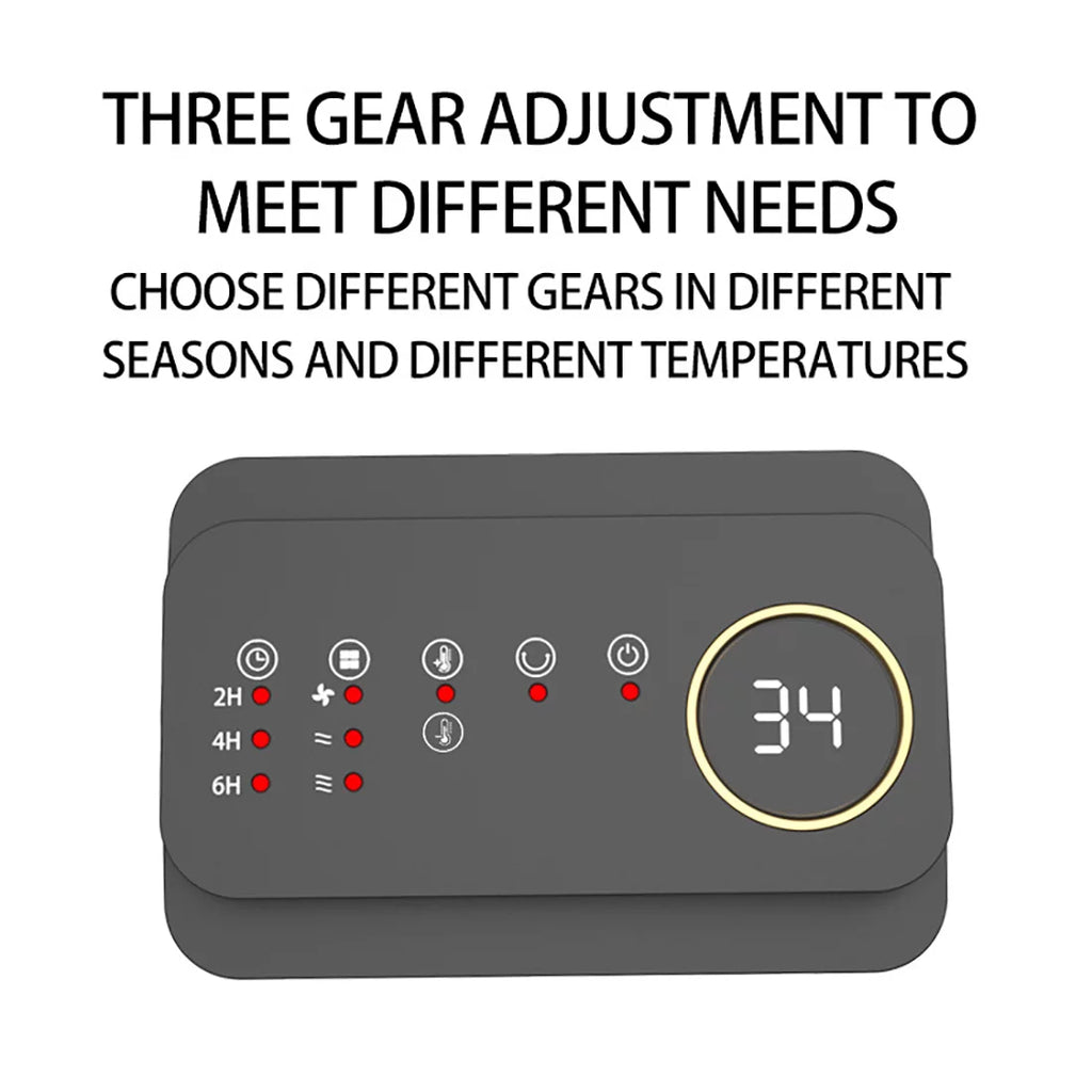 1500W Portable Electric Heater with Thermostat and Remote E1296