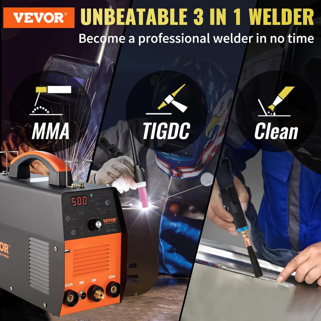 TIG Welder 3 in 1, 110/220V Dual Voltage, IGBT Inverter M106