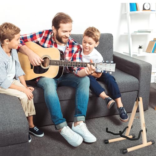 Wood Guitar Stand Foldable for Acoustic Electric Bass V5101