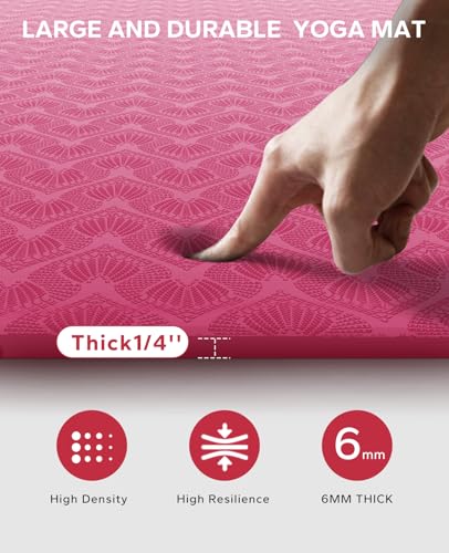 Extra Large Yoga Mat Non-Slip for Home Workouts B4152