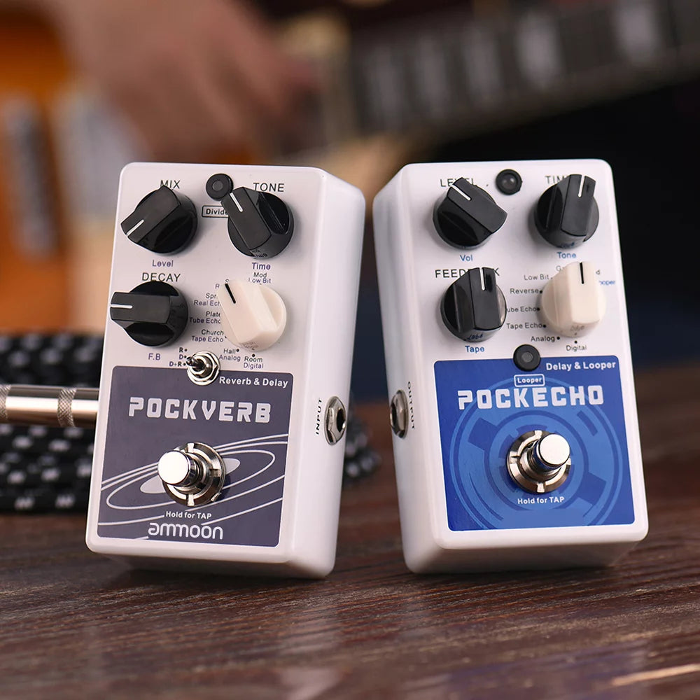 Reverb & Delay Guitar Effect Pedal with Tap Tempo N6452