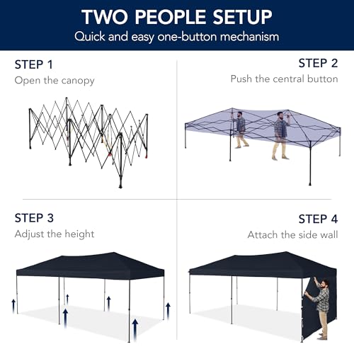 10x20 Party Tent, Waterproof Outdoor Canopy with Sidewalls S901683