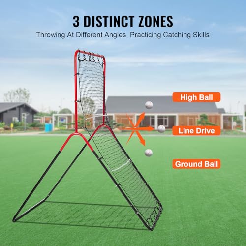 Baseball and Softball Rebounder Net with Pitching Target U4848