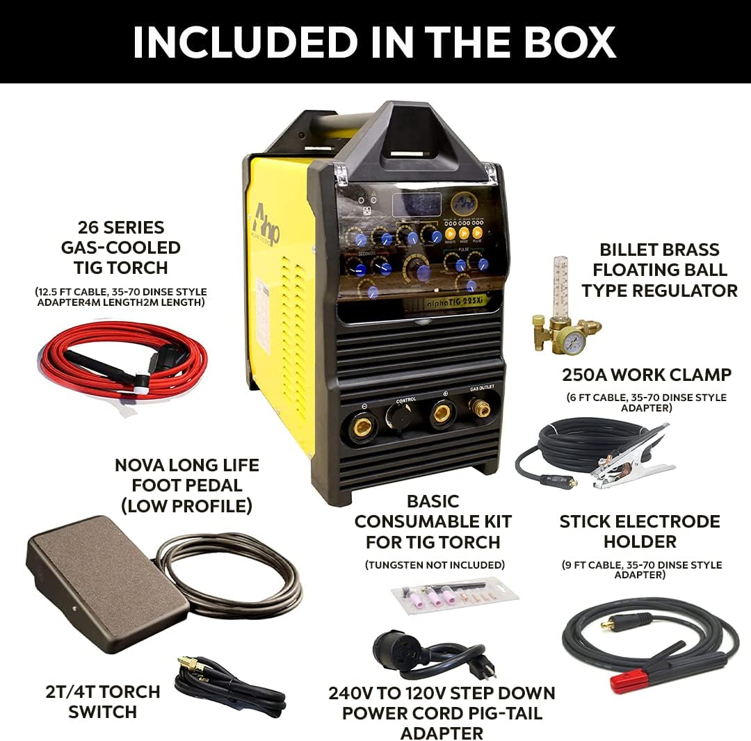 TIG/Stick Welder 200 Amp AC/DC Pulse Dual Voltage W451536