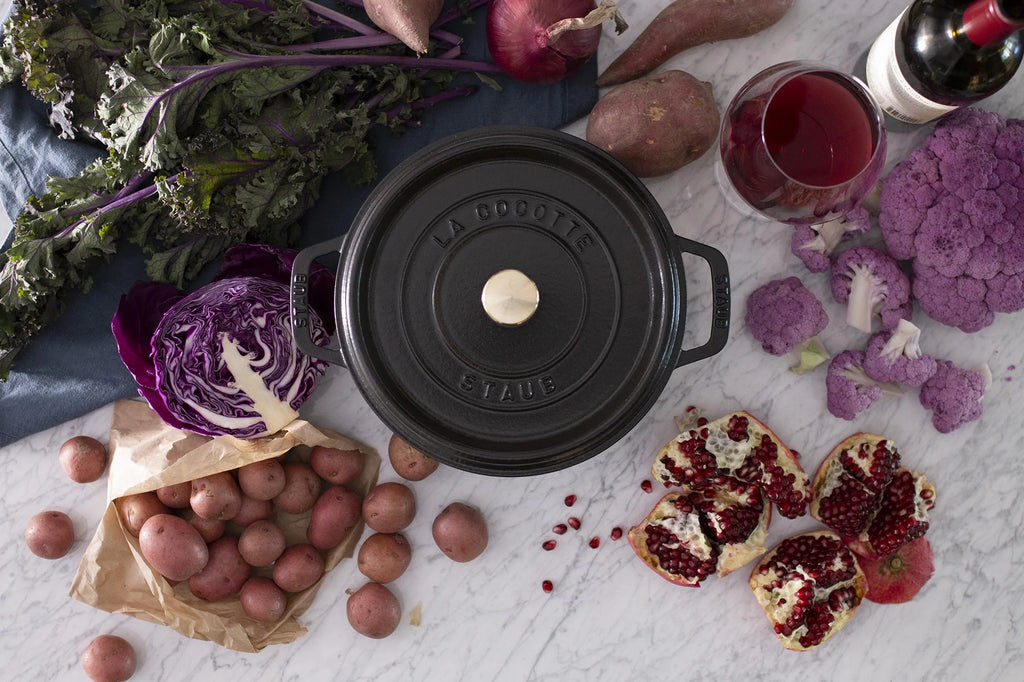 Cast Iron 4-Qt Round Cocotte H356