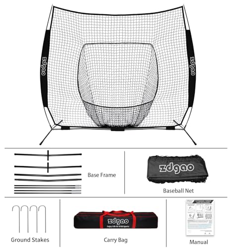 Baseball Softball Practice Net with Carry Bag C597499