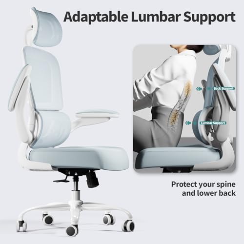 Ergonomic Mesh Office Chair with Wheels, High Back, 330 LBS Capacity A84765