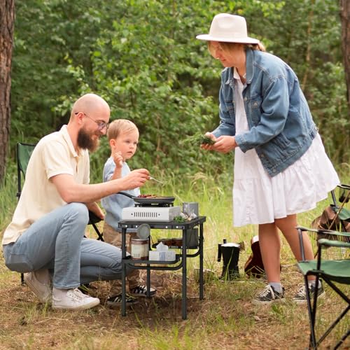 Folding Camping Table Small 2ft, Portable with Extra Space, Aluminum V581