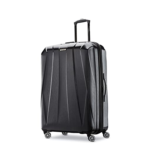 Hardside Expandable Carry-On Luggage with Spinner Wheels, Black, 20-Inch O253