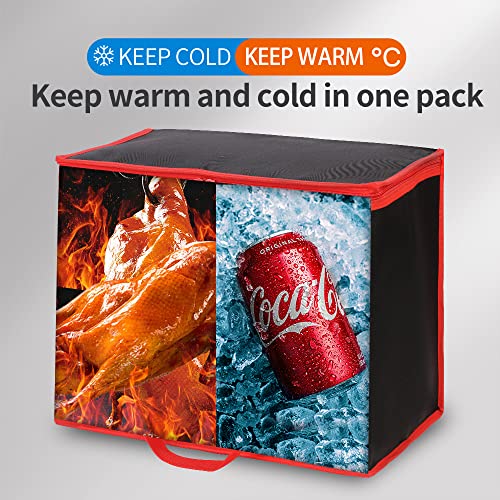 Insulated Food Delivery Bag Hot Cold Meal Carrier F1699
