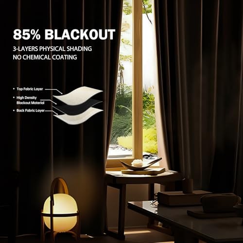 Room Divider Curtain Track Set, Blackout Panel, 8.3ft Wide A844312