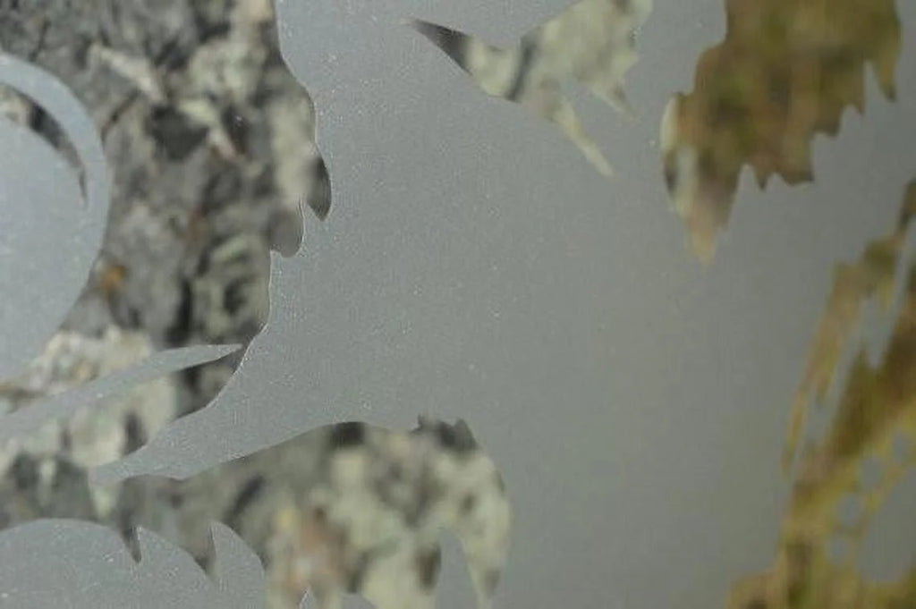 Modern DIY Etched Glass Privacy Film L256