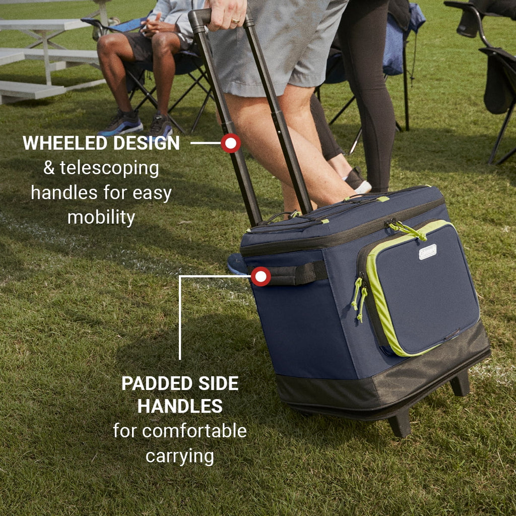 Soft Sided Cooler with Wheels, 42 Cans U180