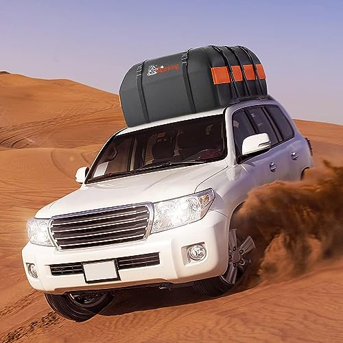 Car Rooftop Cargo Carrier - 21 Cubic Feet, Waterproof Heavy Duty Roof Bag with Anti-Slip Mat V160